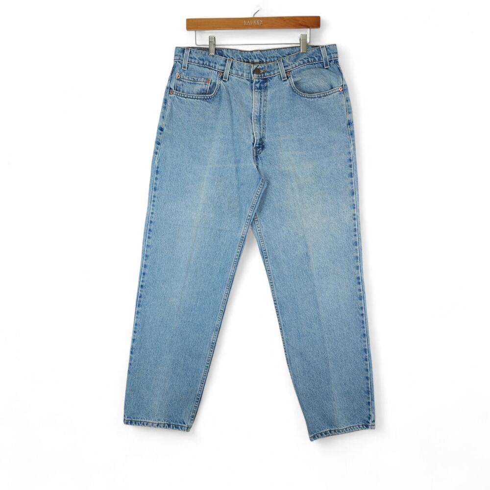 Vtg 90s Levis 550 Jeans Mens 36x30 Fits 34x30 Blue‎ Relaxed Fit Baggy Distressed